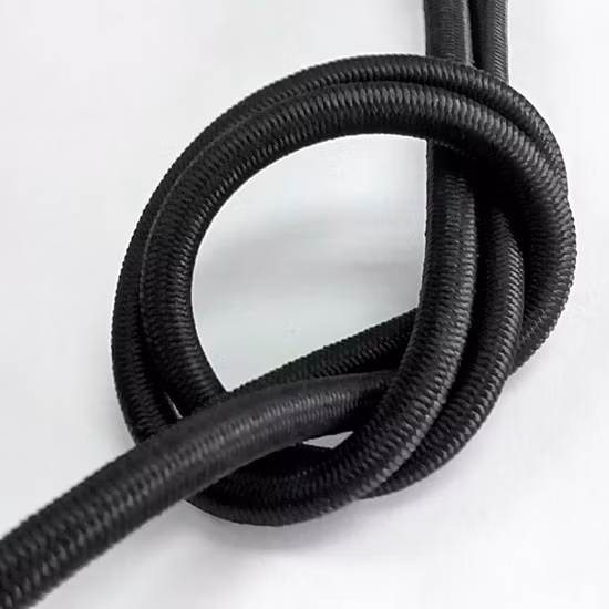 번지용 12mm 검정색 수입 탄성 고무 코드