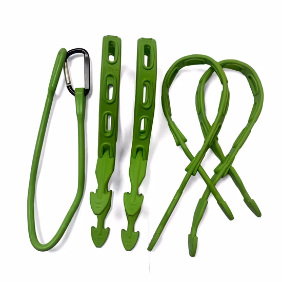 자전거, 타이다운 스트랩, 캠핑, 야외용 내구성이 뛰어난 금속 스트랩이 있는 헤비듀티 번지 충격 흡수 로프