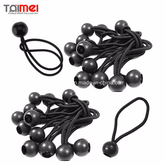 타포린용 탄성 번지 타이 코드 및 번지 볼